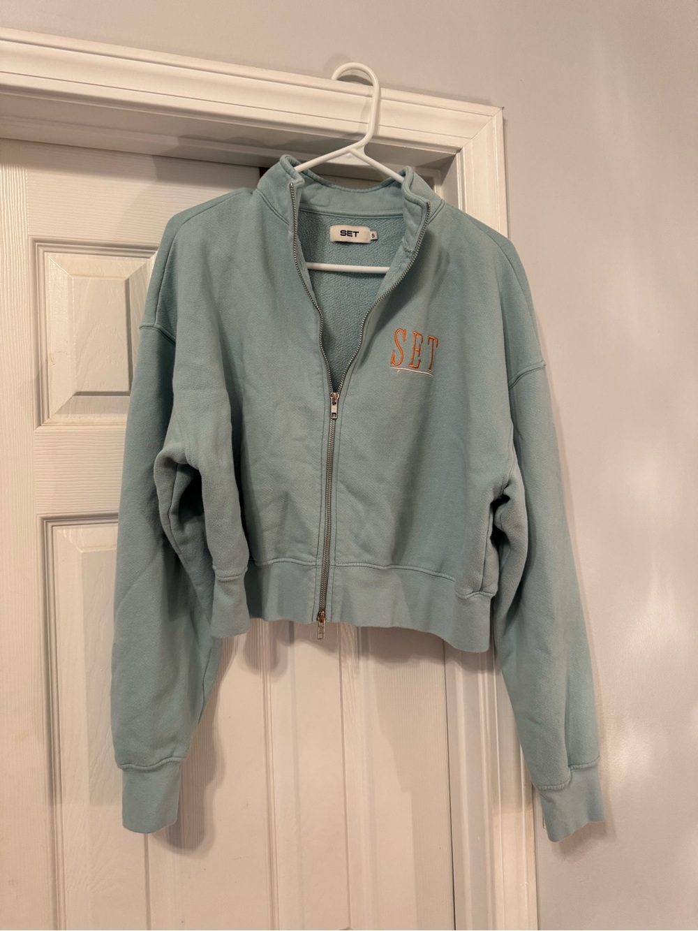 SET Active | Resort Zip-Up Sweatshirt in Light Seafoam